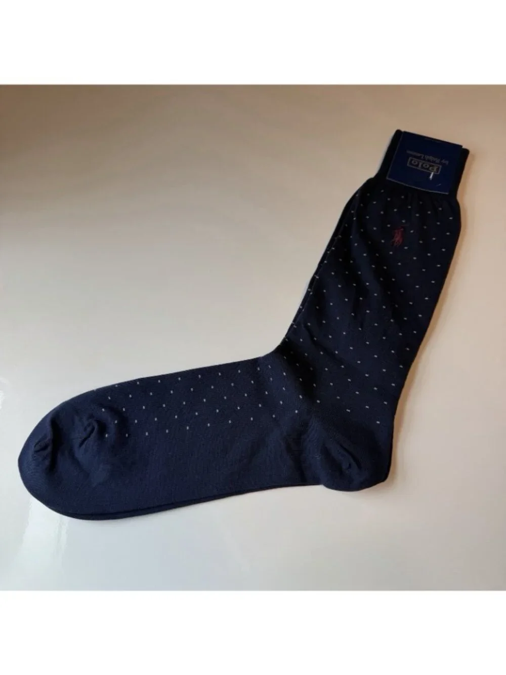 Polo Ralph Lauren Over The Calf Dress Socks Navy with Specks Size 10-13 NWT